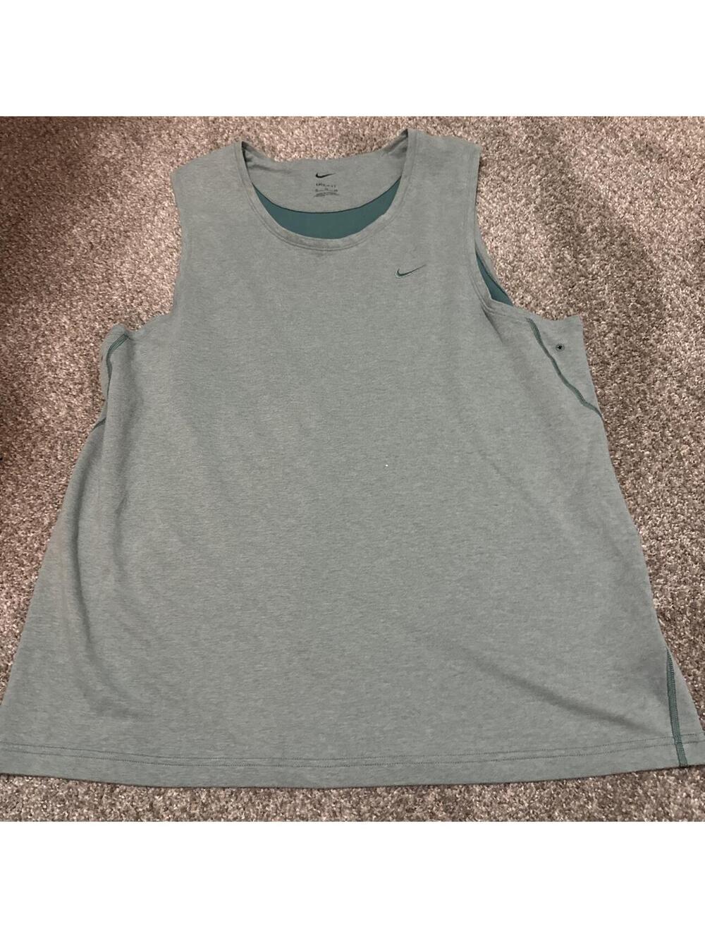 Nike Women's Green and Blue Vests-tanks-cami
